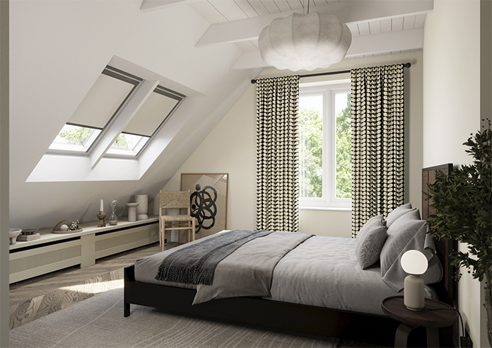 Orla Kiely Solid Stem, Black - Made to Measure Curtains - Image 7